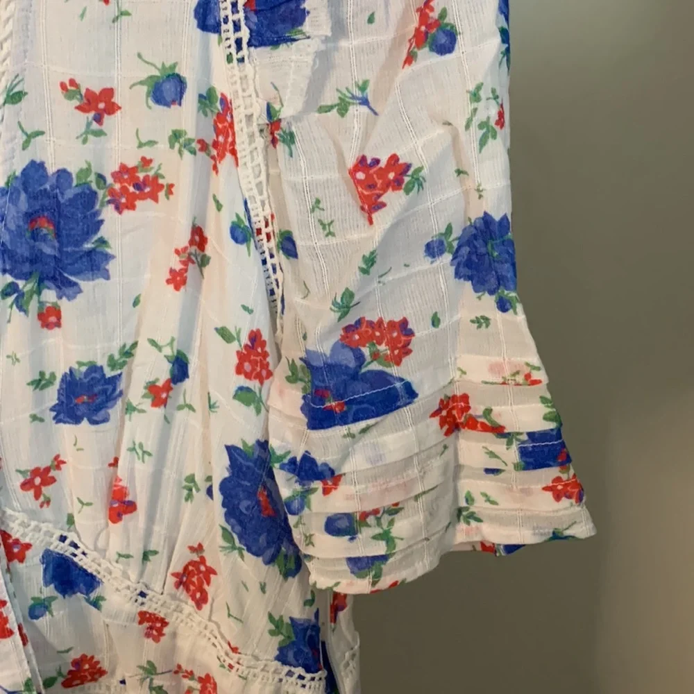 Loveshackfancy Arlo Mini Dress in Blue Notte Size: 8 - Picture 12 of 14